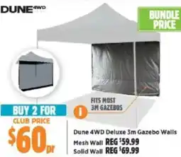Anaconda Dune 4WD Deluxe Gazebo Walls offer