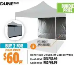Anaconda Dune 4WD Deluxe Gazebo Walls Mesh Wall offer