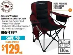 Anaconda Ringers Western Statesman Deluxe Chair offer