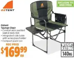 Anaconda Oztent Tasman Chair offer