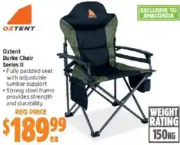Anaconda Oztent Burke Chair offer