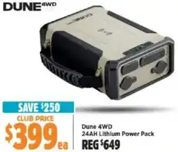 Anaconda Dune 4WD Lithium Power Pack offer