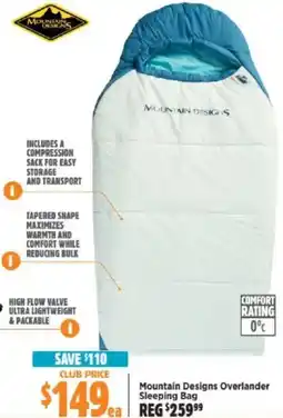 Anaconda Mountain Designs Overlander Sleeping Bag offer