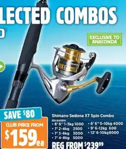 Anaconda Shimano Sedona XT Spin Combo offer