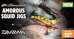 Anaconda Daiwa Amorous Squid Jig offer