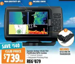 Anaconda Garmin Striker Vivid Fishfinder/GPS Combo offer