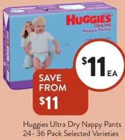 Foodworks Huggies Ultra Dry Nappy Pants offer