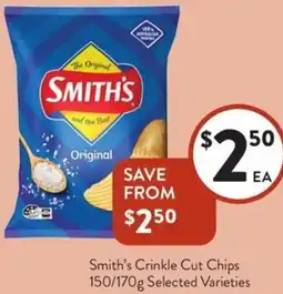 Foodworks Smith's Crinkle Cut Chips offer