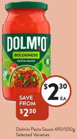 Foodworks Dolmio Pasta Sauce offer