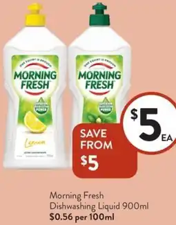 Foodworks Morning Fresh Dishwashing Liquid offer