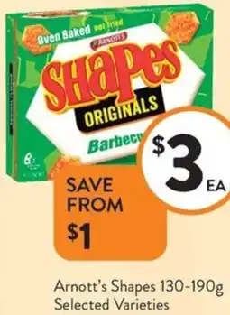 Foodworks Arnott's Shapes offer