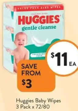 Foodworks Huggies Baby Wipes offer