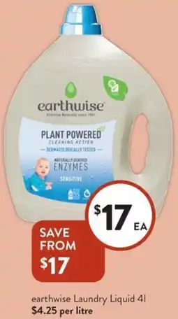 Foodworks earthwise Laundry Liquid offer