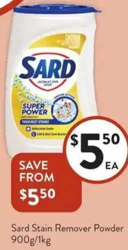 Foodworks Sard Stain Remover Powder offer