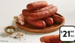 Foodworks Chorizo offer