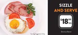 Foodworks Shortcut Bacon offer