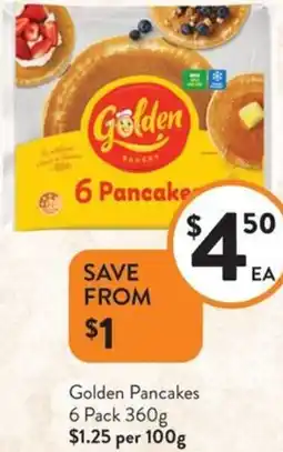 Foodworks Golden Pancakes offer