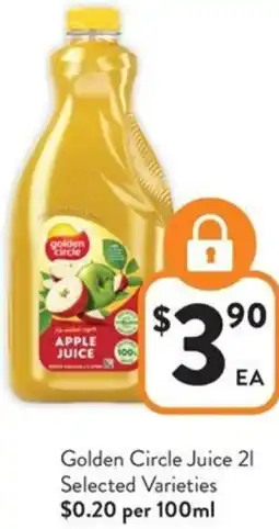 Foodworks Golden Circle Juice offer