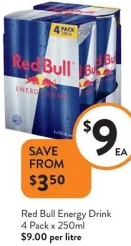 Foodworks Red Bull Energy Drink offer