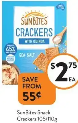 Foodworks SunBites Snack Crackers offer