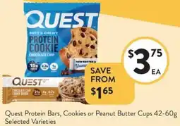 Foodworks Quest Protein Bars, Cookies or Peanut Butter Cups offer