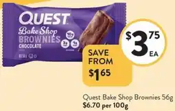 Foodworks Quest Bake Shop Brownies offer