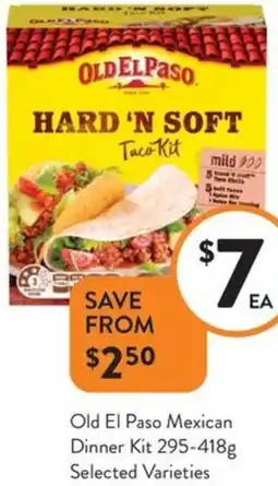 Foodworks Old El Paso Mexican Dinner Kit offer
