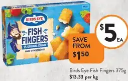 Foodworks Birds Eye Fish Fingers offer