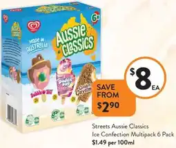 Foodworks Streets Aussie Classics Ice Confection Multipack offer