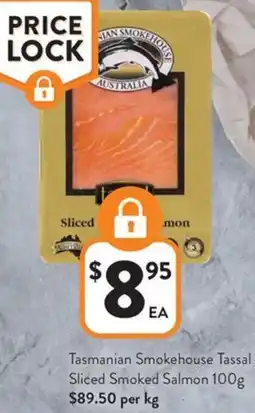 Foodworks Tasmanian Smokehouse Tassal Sliced Smoked Salmon offer