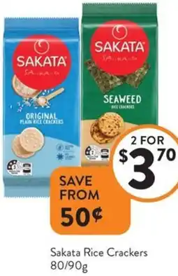 Foodworks Sakata Rice Crackers offer
