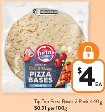 Foodworks Tip Top Pizza Bases offer