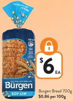 Foodworks Burgen Bread offer