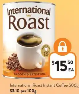 Foodworks International Roast Instant Coffee offer