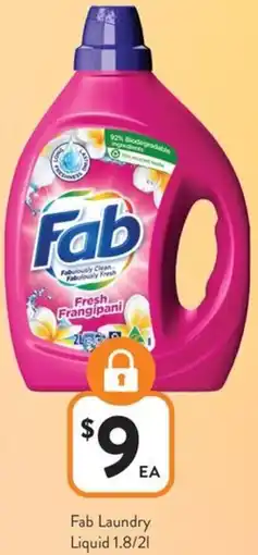 Foodworks Fab Laundry Liquid offer