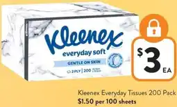 Foodworks Kleenex Everyday Tissues offer