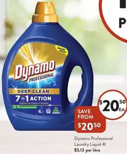 Foodworks Dynamo Professional Laundry Liquid offer