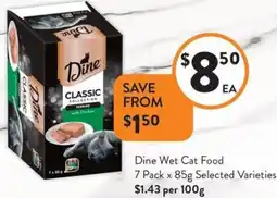 Foodworks Dine Wet Cat Food offer