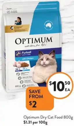 Foodworks Optimum Dry Cat Food offer