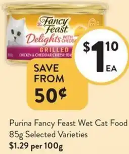Foodworks Purina Fancy Feast Wet Cat Food offer