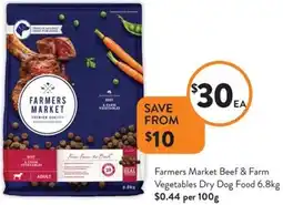 Foodworks Farmers Market Beef & Farm Vegetables Dry Dog Food offer