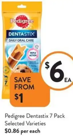 Foodworks Pedigree Dentastix offer