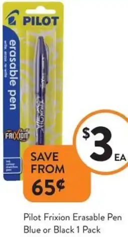 Foodworks Pilot Frixion Erasable Pen offer