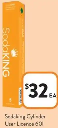 Foodworks Sodaking Cylinder User Licence offer