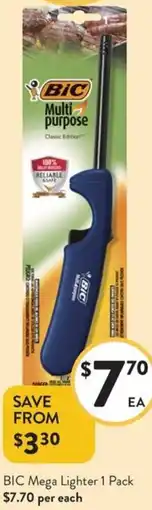 Foodworks BIC Mega Lighter offer