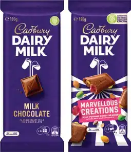 IGA Cadbury Chocolate Blocks 150β190g Selected Varieties offer