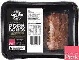 IGA SunPork Smoked Pork Bones 500g offer
