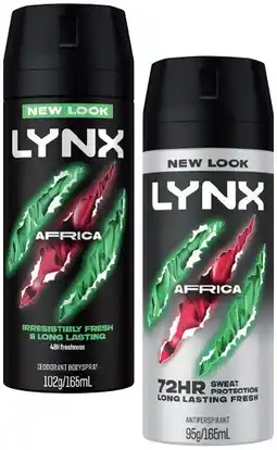 IGA Lynx Deodorant Body Spray or Antiperspirant 165mL Selected Varieties offer