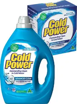 IGA Cold Power Laundry Liquid 2 Litre or Powder 2kg Selected Varieties offer