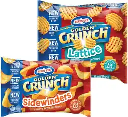 IGA Birds Eye Golden Crunch Lattice or Sidewinders Potato Chips 750g offer